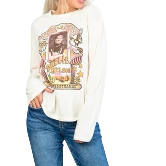 DAYDREAMER Willie Nelson Red Headed Stranger Frame LS Tee Size S New w/o Tag - Picture 6 of 12